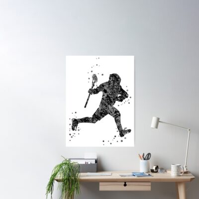 Lacrosse Player, Lacrosse Poster Official Lacrosse Merch