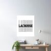 Lacrosse Shirt, Lacrosse Gift For Lacrosse Player, Lacrosse Mom Shirt, Lacrosse Dad Shirt, Lax Shirt, Lacrosse Coach Gift Poster Official Lacrosse Merch