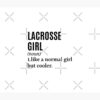 Lacrosse Girl - Lacrosse Player Funny Quote Tapestry Official Lacrosse Merch