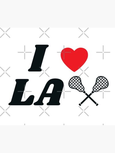 I Heart Lacrosse Tapestry Official Lacrosse Merch