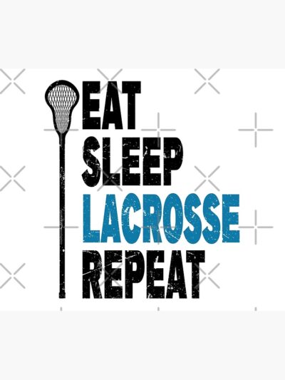 Eat. Sleep. Lacrosse. Repeat. Lacrosse Design Tapestry Official Lacrosse Merch