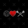 Peace Love Lacrosse Tote Bag Official Lacrosse Merch