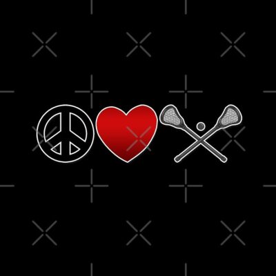 Peace Love Lacrosse Tote Bag Official Lacrosse Merch