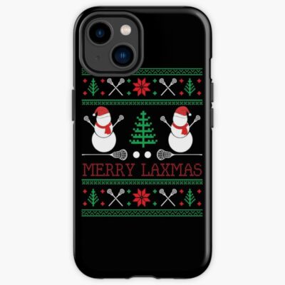 Christmas Lacrosse Lax Player Ugly Christmas Xmas Iphone Case Official Lacrosse Merch