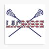 Lacrosse Usa American Flag Poster Official Lacrosse Merch