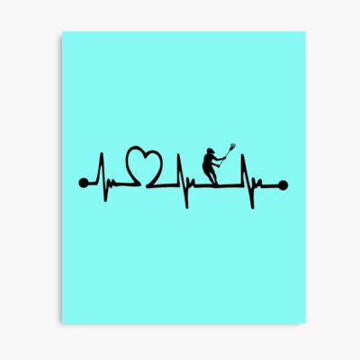 Heartbeat Lacrosse Gift For Lacrosse Lovers Poster Official Lacrosse Merch