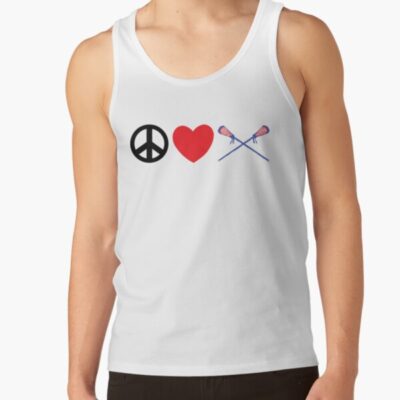 Peace Love Lacrosse Tank Top Official Lacrosse Merch