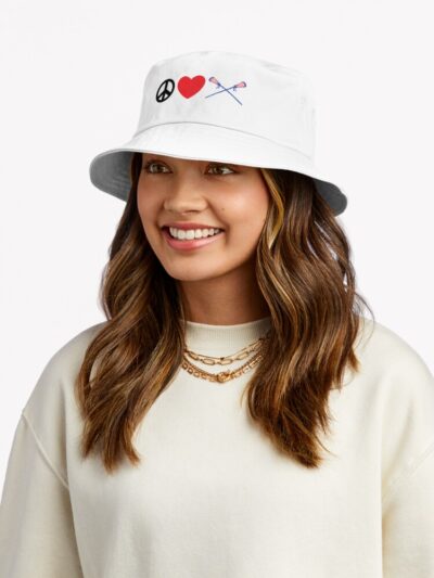 Peace Love Lacrosse Bucket Hat Official Lacrosse Merch