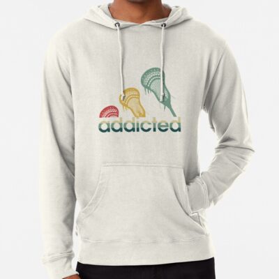 Lacrosse Addicted Vintage Hoodie Official Lacrosse Merch