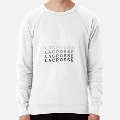 Lacrosse Fading Text Design Sweatshirt Official Lacrosse Merch