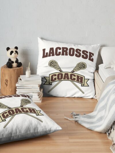 Lacrosse Coach Throw Pillow Official Lacrosse Merch