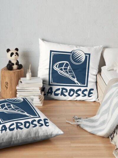 Lacrosse Throw Pillow Official Lacrosse Merch