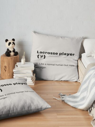 Lacrosse Player Definition Throw Pillow Official Lacrosse Merch