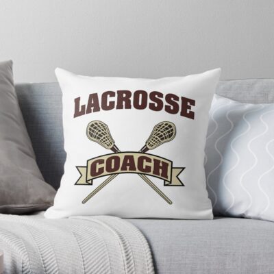 Lacrosse Coach Throw Pillow Official Lacrosse Merch