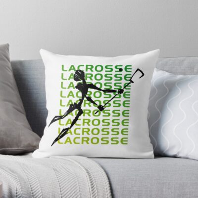 Lacrosse Throw Pillow Official Lacrosse Merch