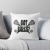 Lacrosse Got Balls Throw Pillow Official Lacrosse Merch