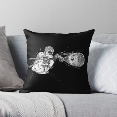 Lacrosse Goalie Throw Pillow Official Lacrosse Merch