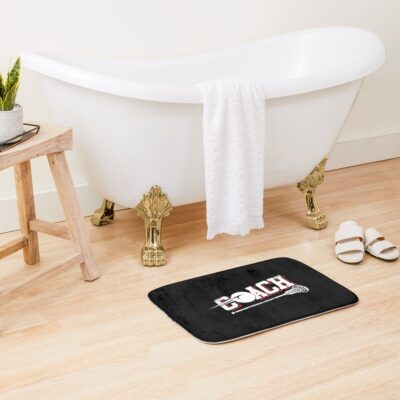 Lacrosse Coach - Lacrosse Player Bath Mat Official Lacrosse Merch