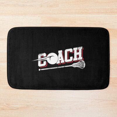 Lacrosse Coach - Lacrosse Player Bath Mat Official Lacrosse Merch