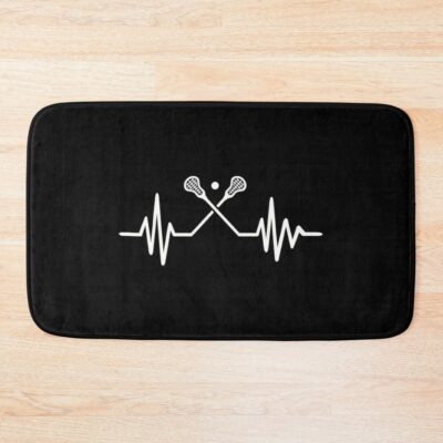 Lacrosse Frequency - Lacrosse Lover Bath Mat Official Lacrosse Merch