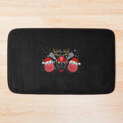 Lacrosse Funny Merry Christmas Tta Bath Mat Official Lacrosse Merch