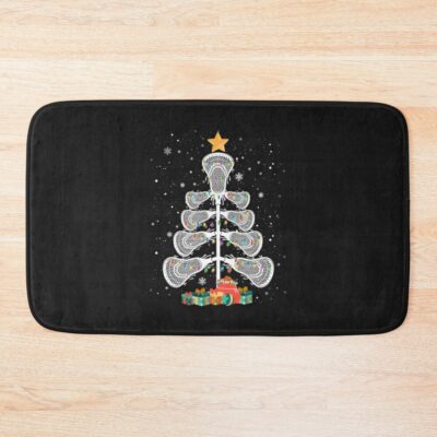 Lacrosse Christmas Tree Light Funny Tta Bath Mat Official Lacrosse Merch