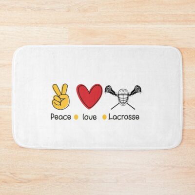 Funny Lacrosse Usa American  Men Women Boy Girl Gift Bath Mat Official Lacrosse Merch