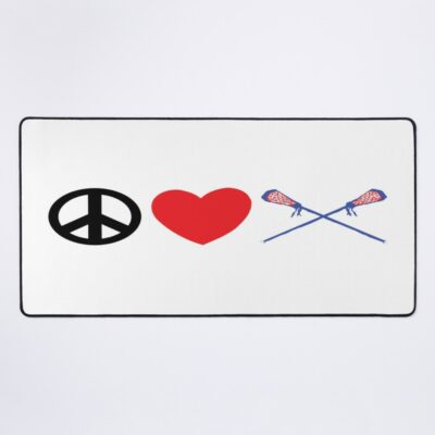 Peace Love Lacrosse Mouse Pad Official Lacrosse Merch