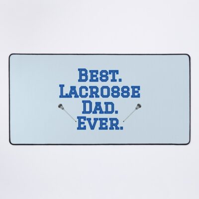 Best Lacrosse Dad Blue Mouse Pad Official Lacrosse Merch