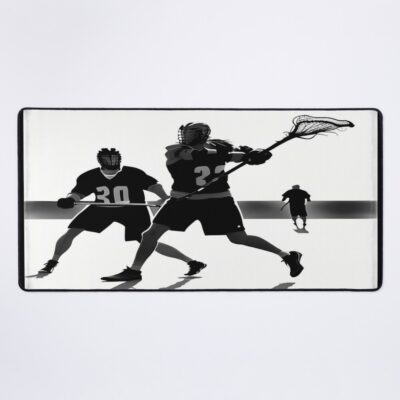 Lacrosse -High Contrast Design Mouse Pad Official Lacrosse Merch