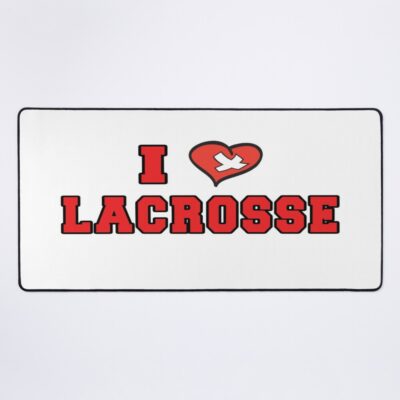 I Love Lacrosse Mouse Pad Official Lacrosse Merch