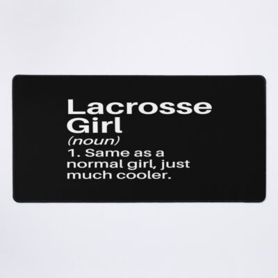 Lacrosse Girl Funny Definition: Lacrosse Gift - Lacrosse Mouse Pad Official Lacrosse Merch