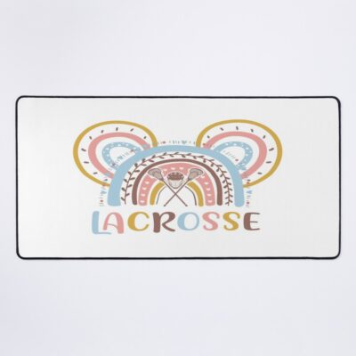 Rainbow Color Pastel Lacrosse-Mickey Sport Mouse Pad Official Lacrosse Merch