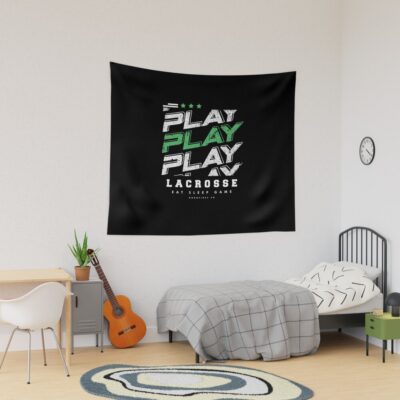 Lacrosse Player Tapestry Official Lacrosse Merch